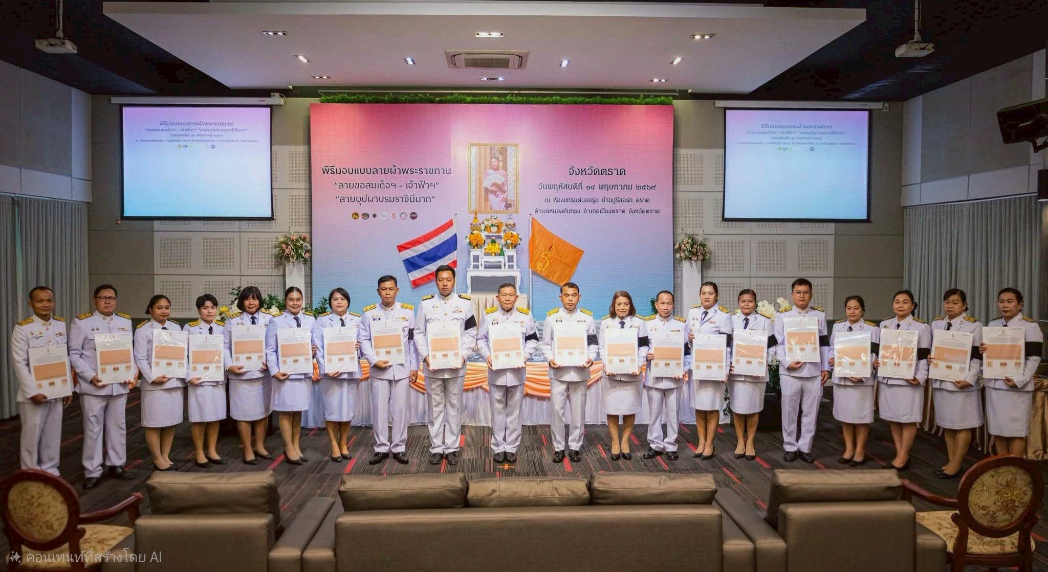 สพอ.เกาะกูด ร่วมโครงการสร้างการรับรู้ภูมิปัญญาผ้าไทยและผ้าลายพระราชทาน
